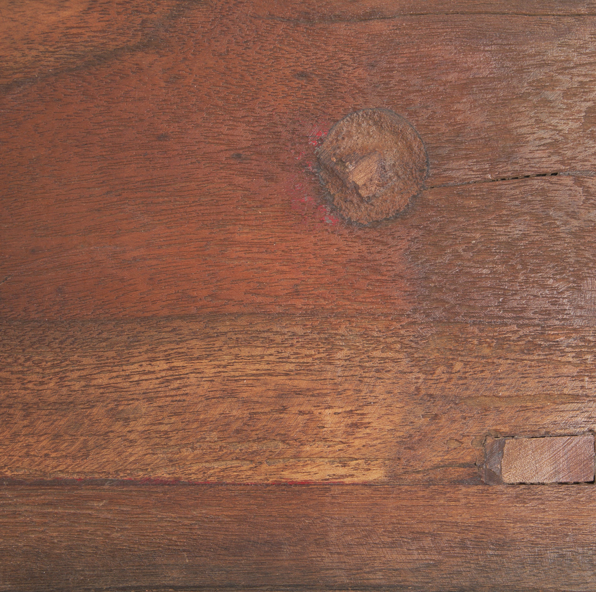 Estelle Rustic Brown Reclaimed Wood Console Table shown from another angle.