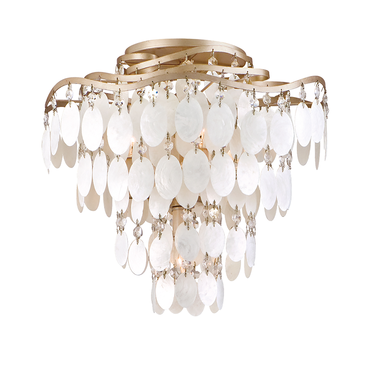 Dolce Semi Flush — a Corbett semi flush for hallways, bedrooms, and entryways at Laurie Yapp Home.