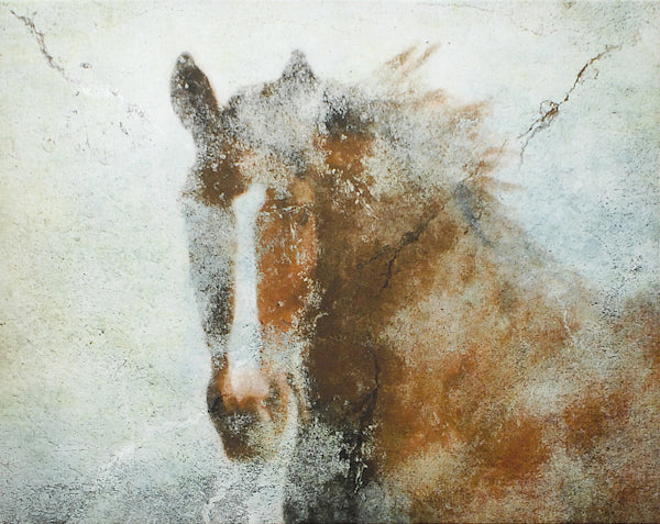 Andalusian & Chestnut Fresco Pair Bundle — abstract fine art print shown from another angle