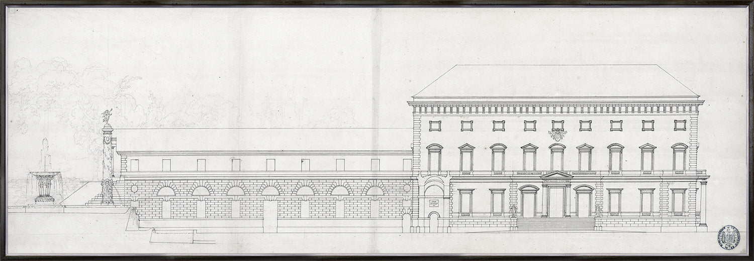 Palace Of The Prince-Bishop I — architecture and travel fine art print in neutral tones at Laurie Yapp Home