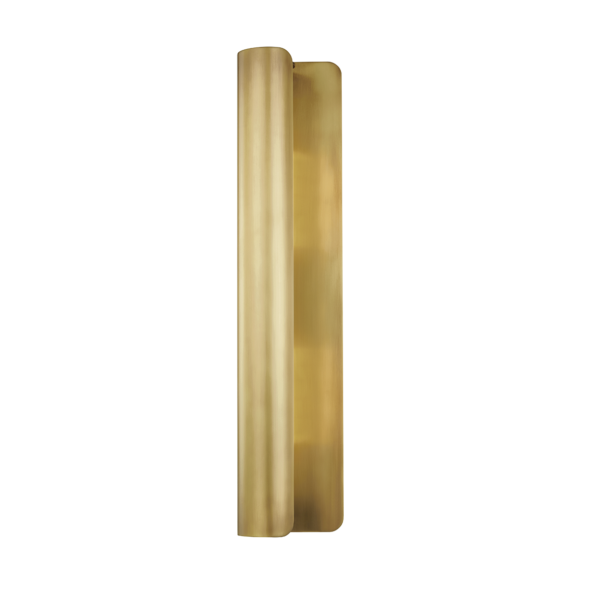Accord Wall Sconce 5.5" x 25" in aged brass — a Hudson Valley wall sconce for bathrooms, hallways, and living rooms at Laurie Yapp Home.