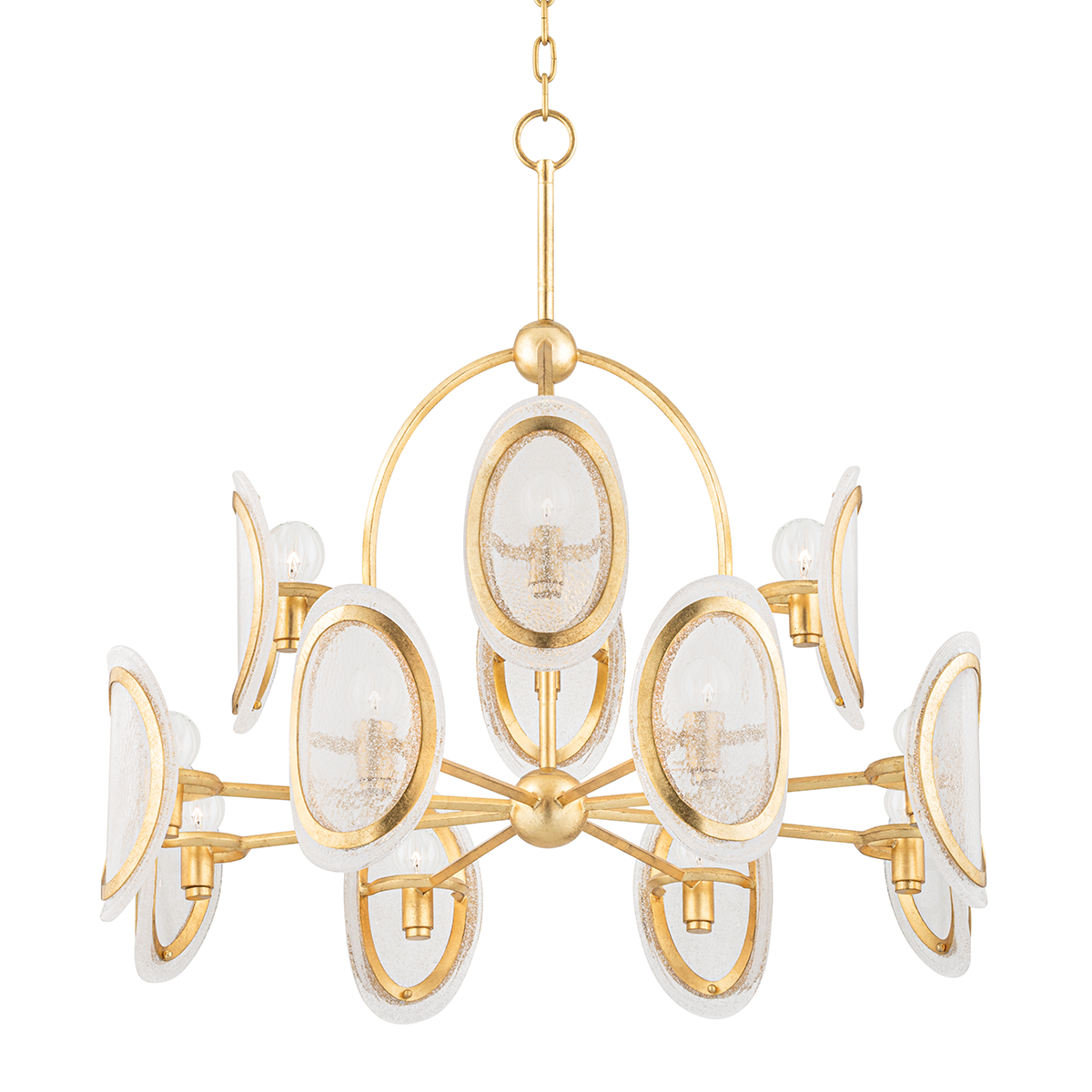Danes Chandelier 34" — a Hudson Valley chandelier for dining rooms, entries, and living rooms at Laurie Yapp Home.