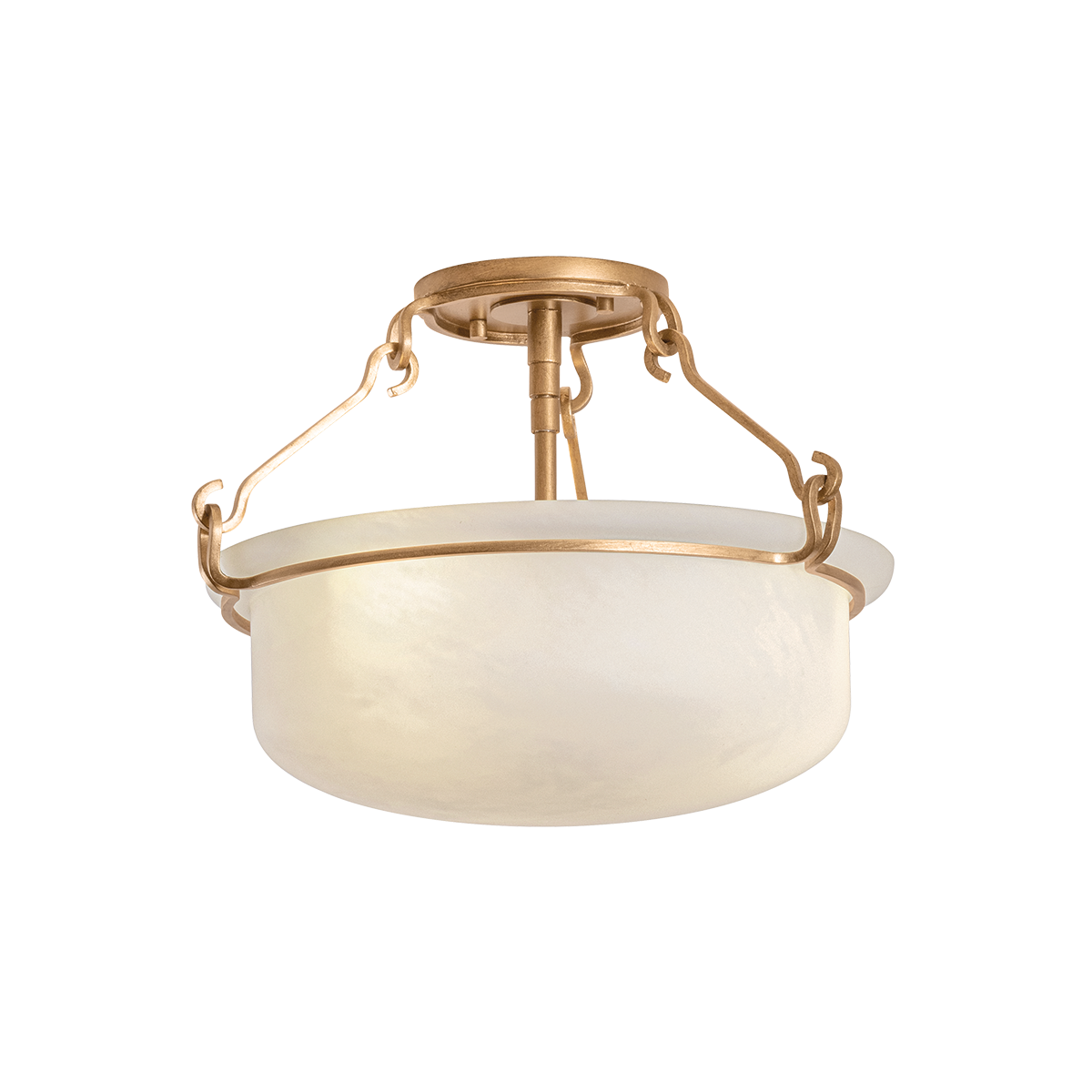 Lowerre Semi Flush 16.5" — a Hudson Valley semi flush for hallways, bedrooms, and entryways at Laurie Yapp Home.