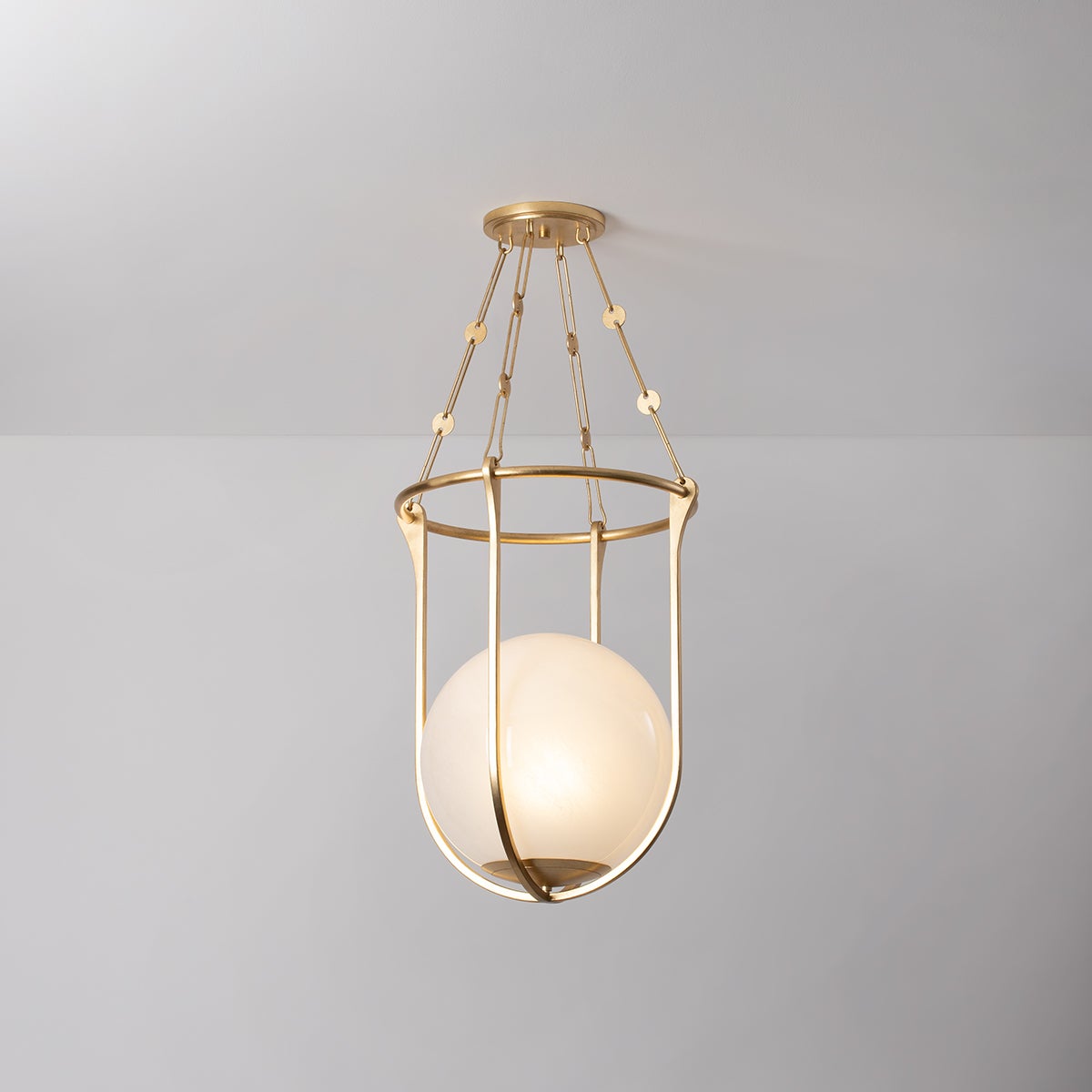 Verbank Lantern 17.75" shown from the front to reveal the frame and glass panel detail.