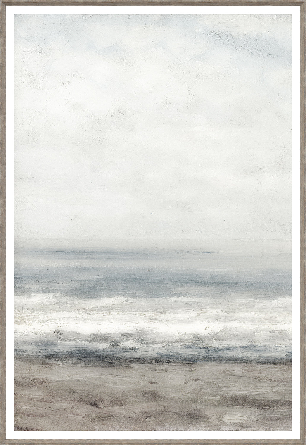 Seascape Near Heijst – Triptych — nature and landscape fine art print shown from another angle