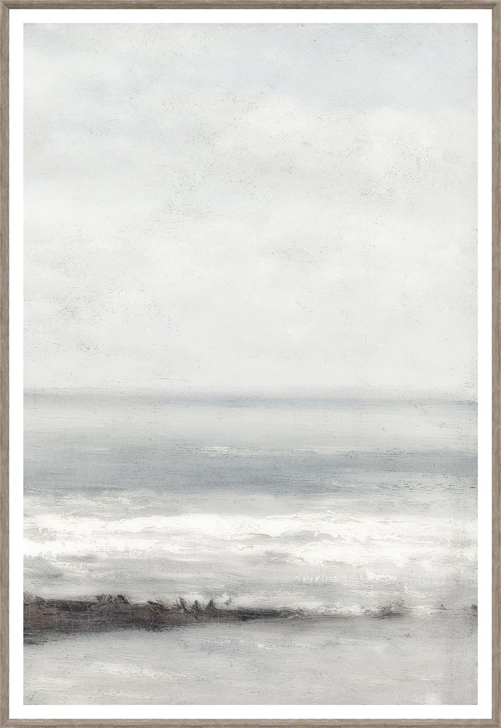 Seascape Near Heijst – Triptych — nature and landscape fine art print shown from another angle