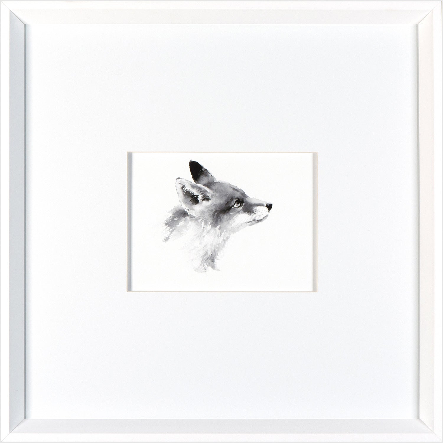 Fox Profile — nature and landscape fine art print in neutral tones at Laurie Yapp Home