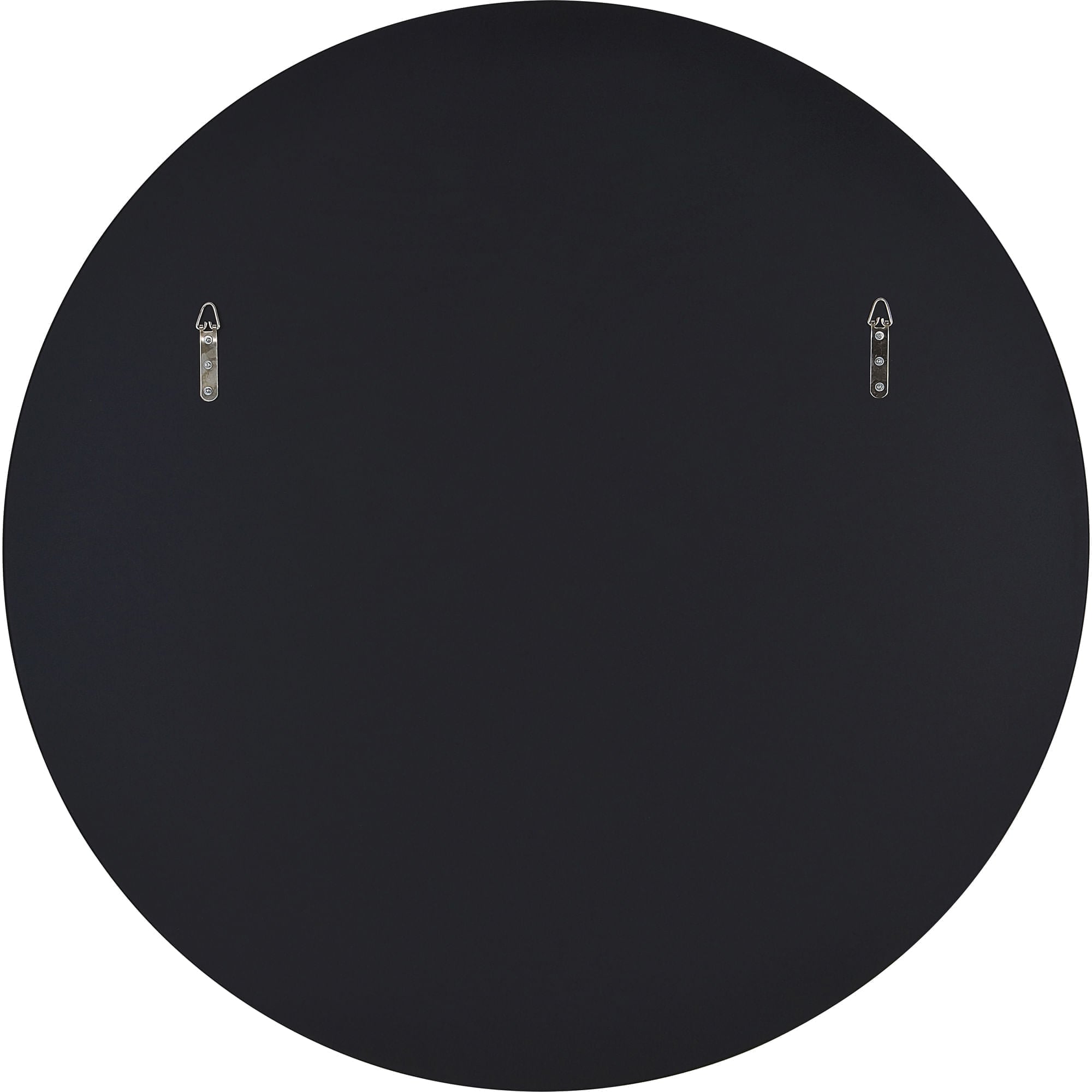 Cori mirror by Renwil, back view showing the matte black finish and mounting hardware.