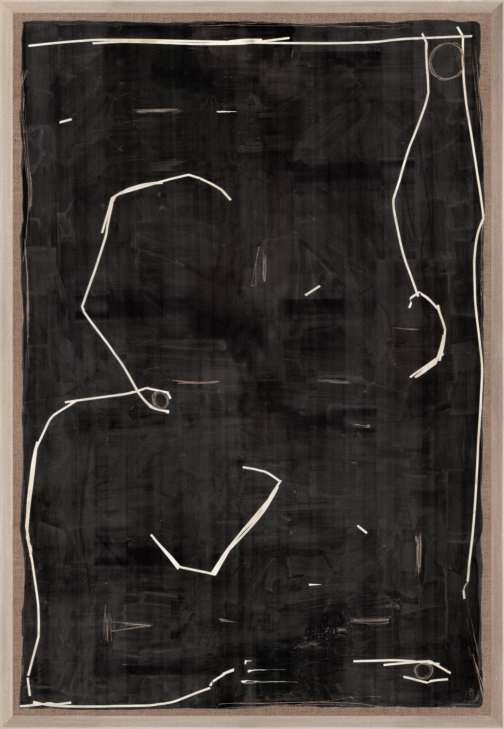 Modern Hieroglyph II — abstract fine art print shown from another angle