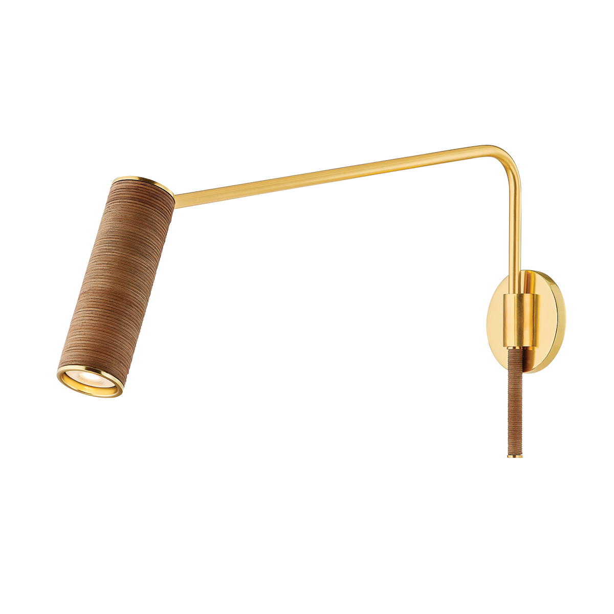 Narragansett Wall Sconce in aged brass — a Hudson Valley wall sconce for bathrooms, hallways, and living rooms at Laurie Yapp Home.