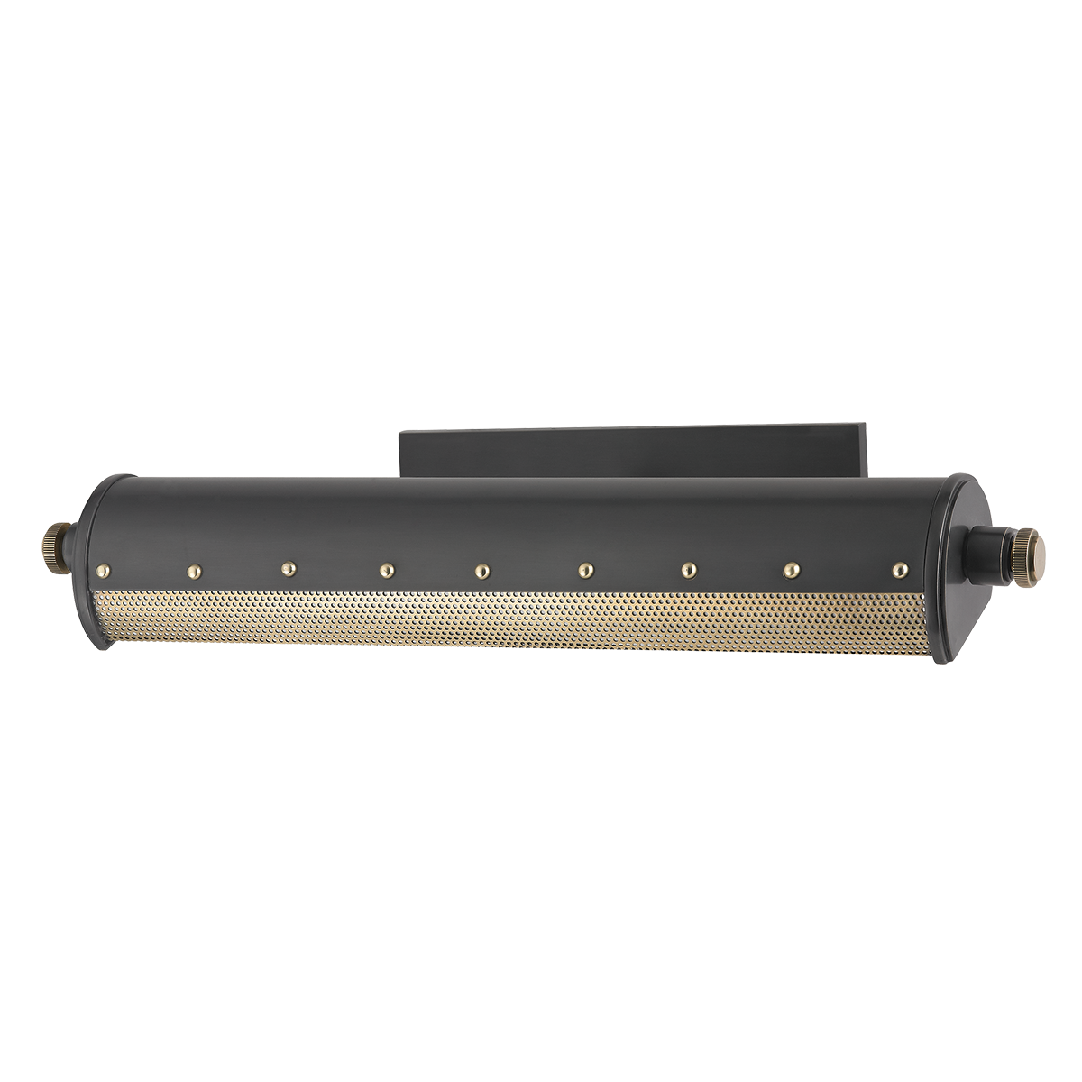 Gaines Picture Light 18.25" shown from a second angle to highlight the arm curve and shade proportion.