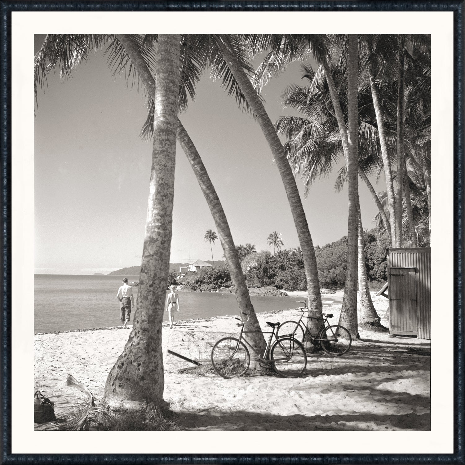 Nostalgia Collection – At the Beach C. 1959 — nature and landscape fine art print in neutral tones at Laurie Yapp Home