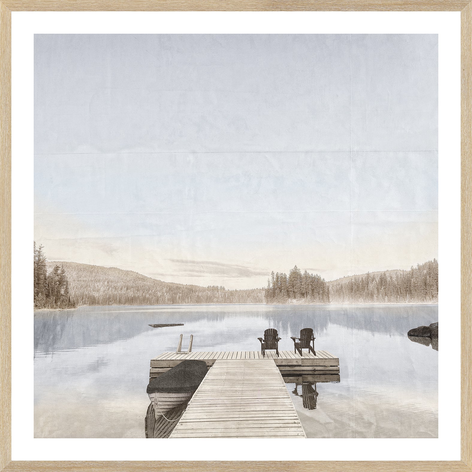 Idyllic Lake framed art print