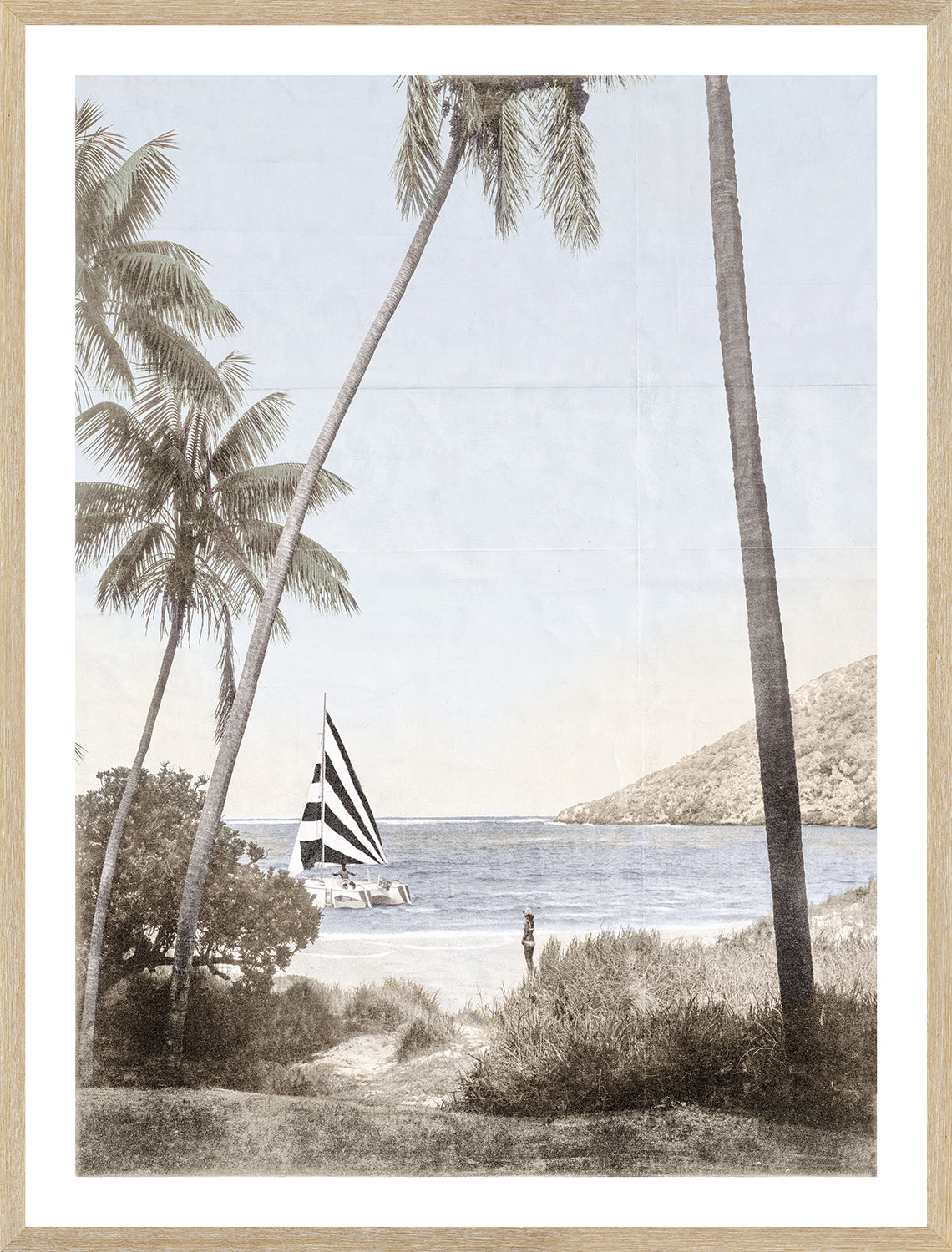 Catamaran framed art print