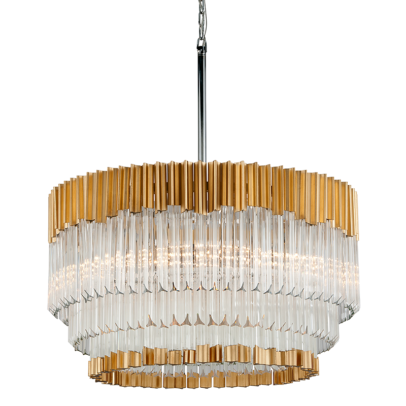 Charisma Chandelier 26" — a Corbett chandelier for dining rooms, entries, and living rooms at Laurie Yapp Home.