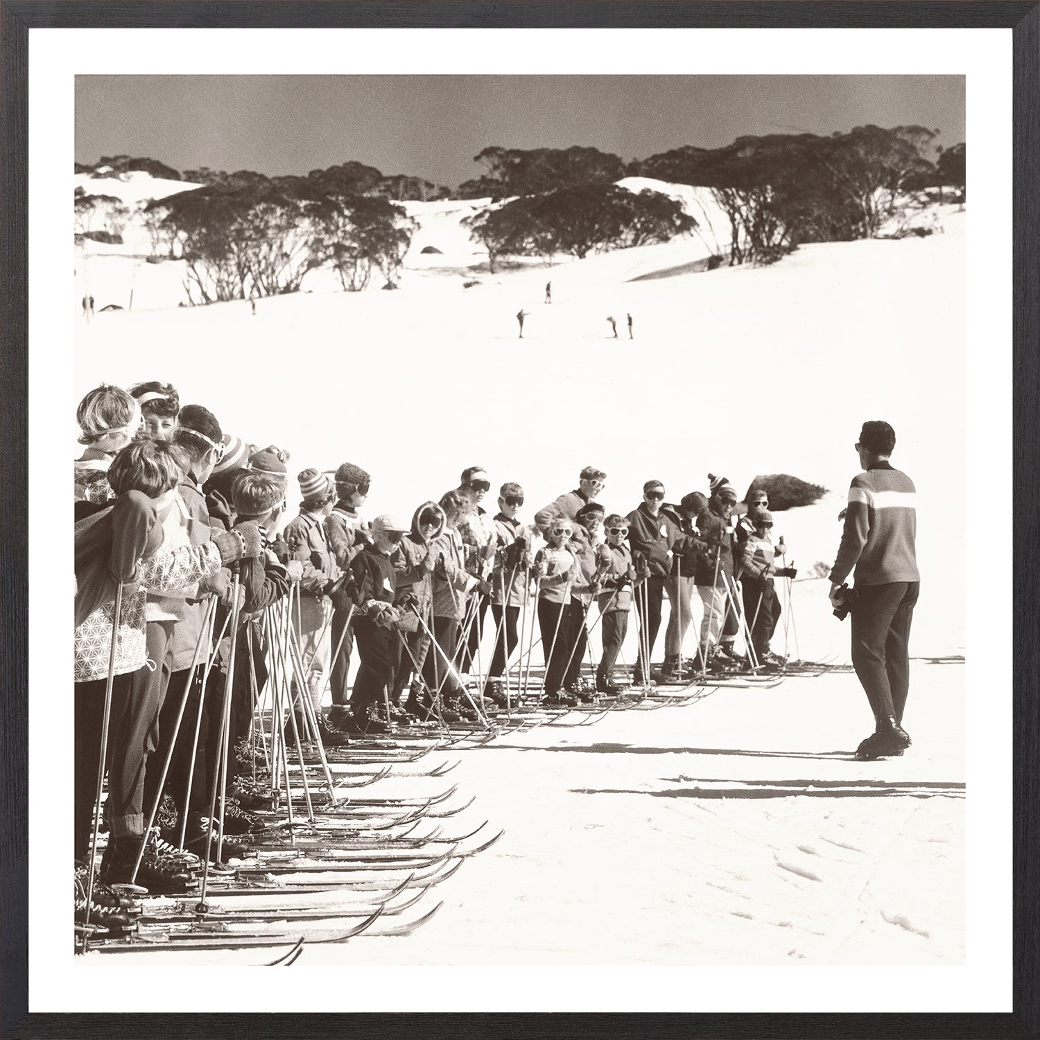 Ski Lesson Ii framed art print