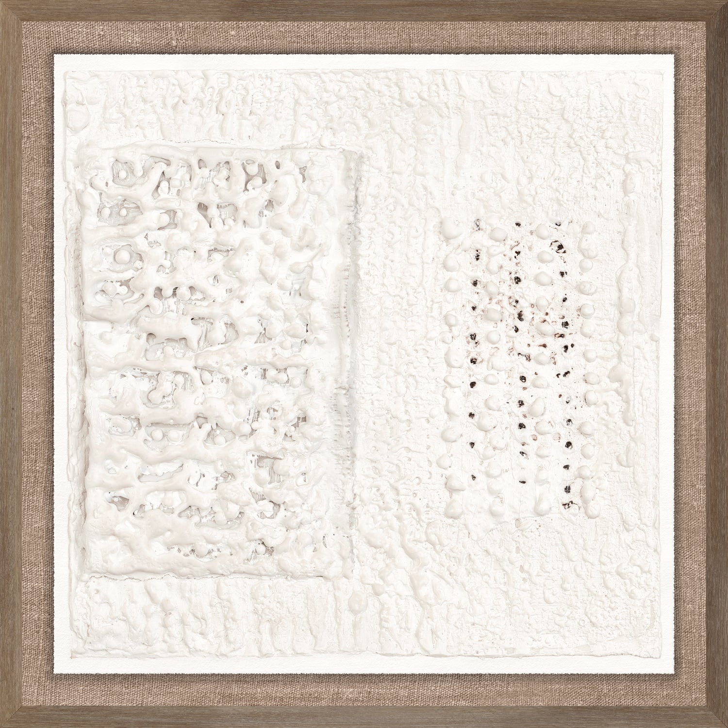 Encaustic Neutrals I — abstract fine art print in neutral tones at Laurie Yapp Home
