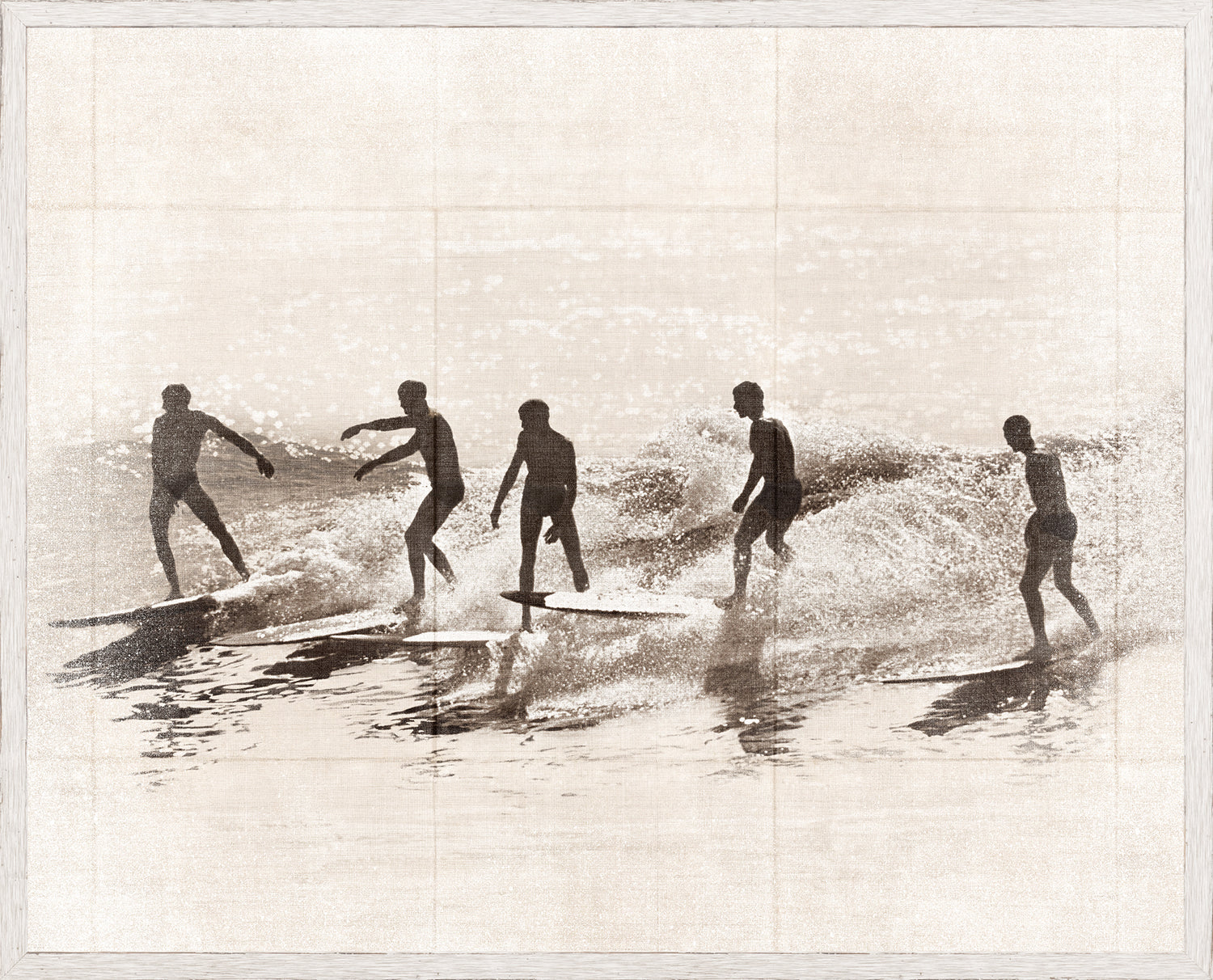 Summer Surf and Sand III C. 1966 — nature and landscape fine art print shown from another angle