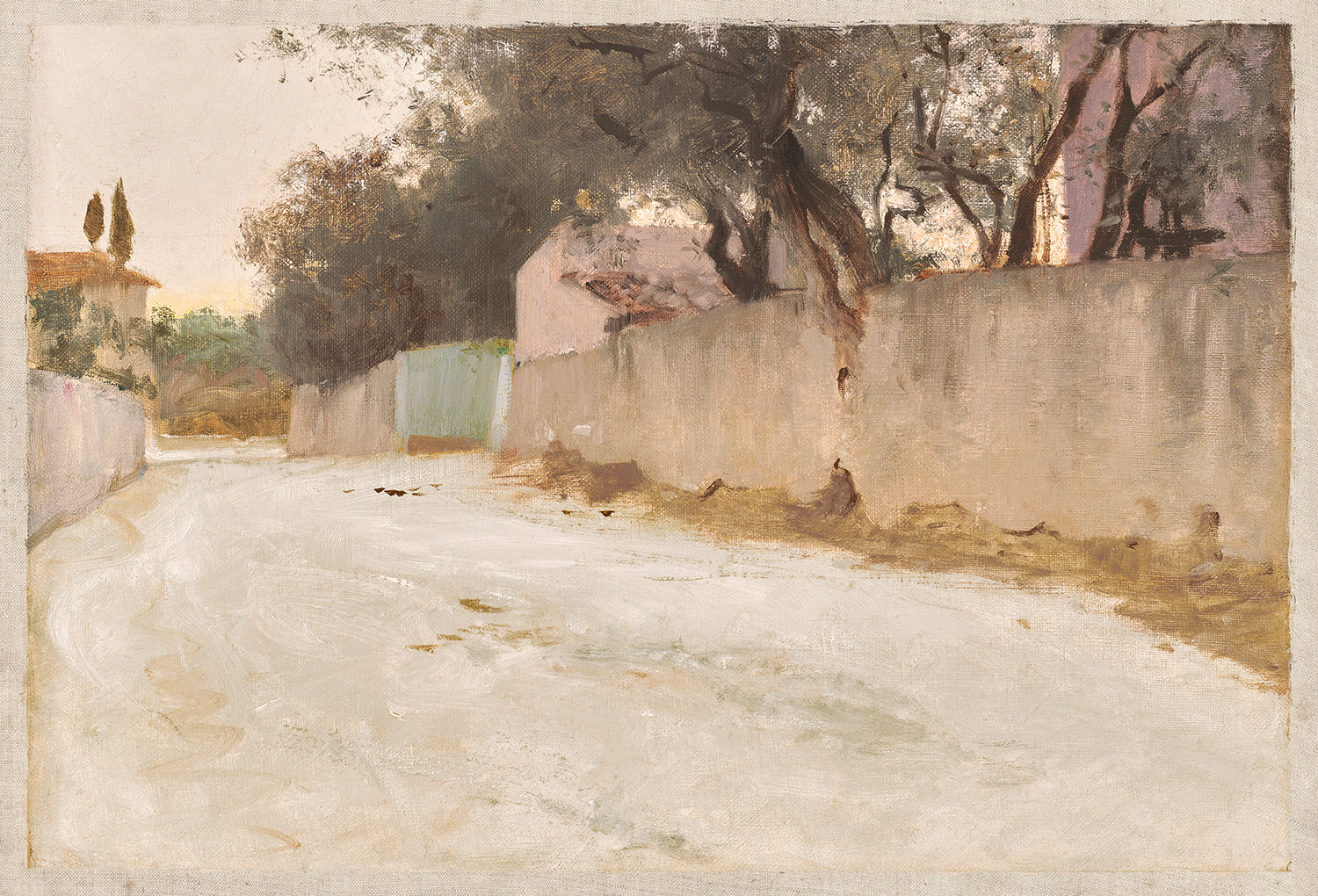 A Road in the South C. 1878 — nature and landscape fine art print in pastel tones at Laurie Yapp Home
