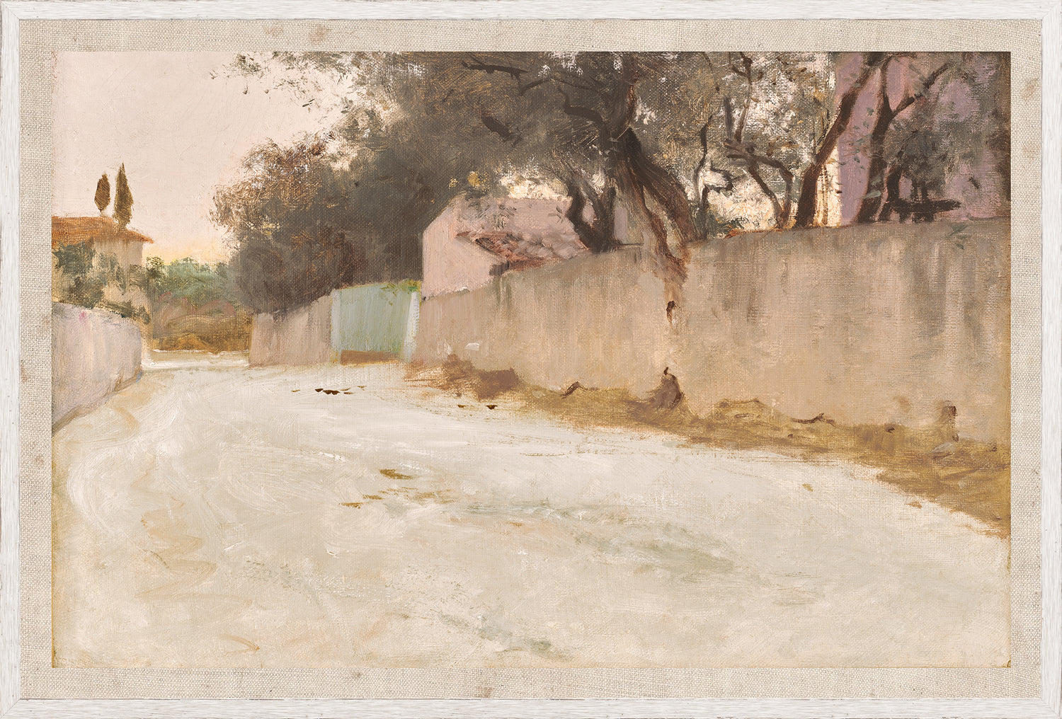 A Road in the South C. 1878 — nature and landscape fine art print shown from another angle