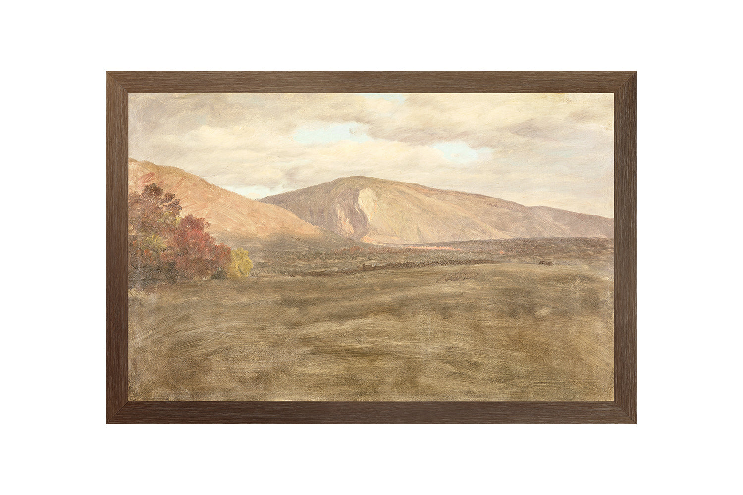 Hudson River School – Mt. Katahdin C. 1870 — nature and landscape fine art print shown from another angle