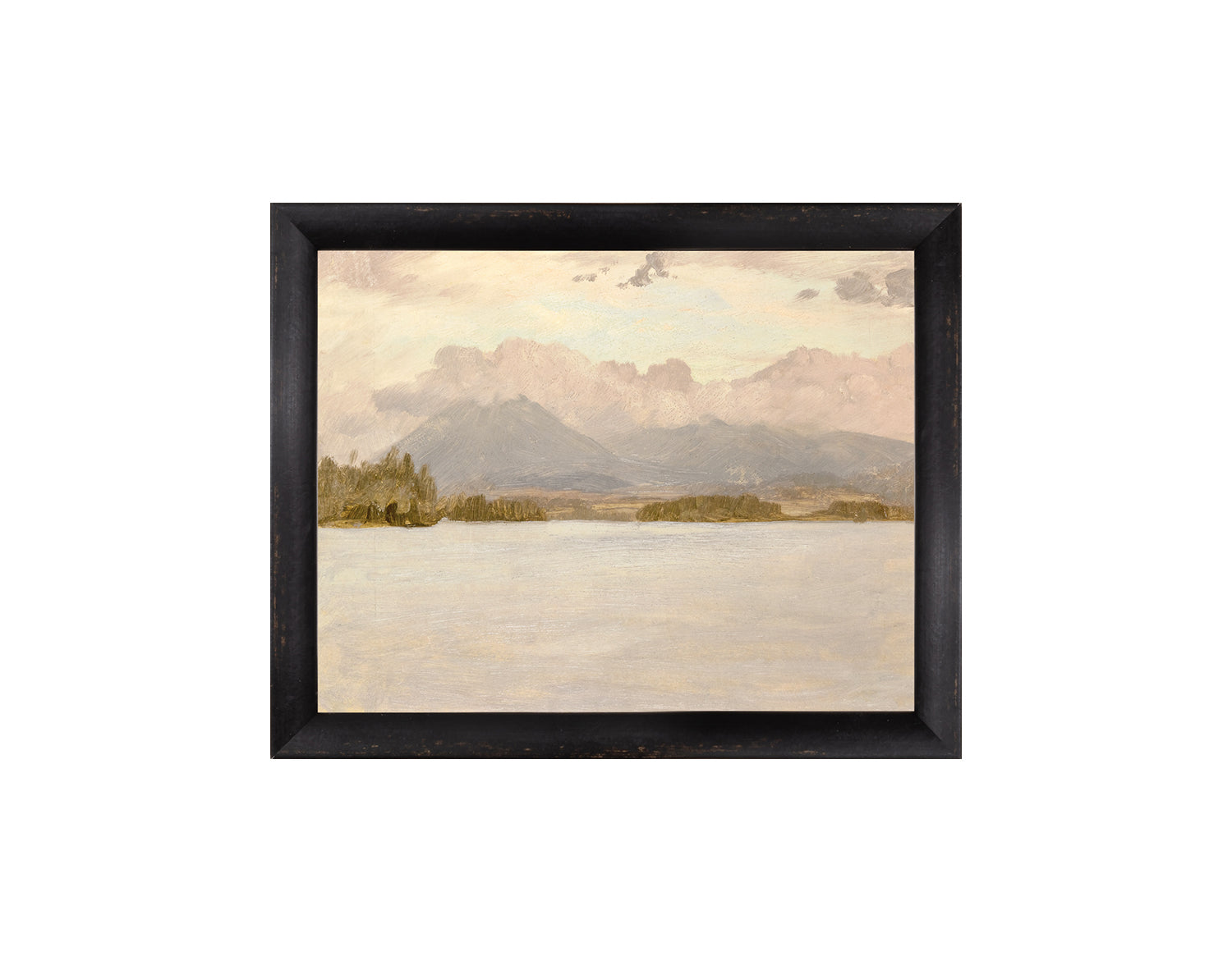 Hudson River School – Lake Katahdin C. 1870 — nature and landscape fine art print shown from another angle