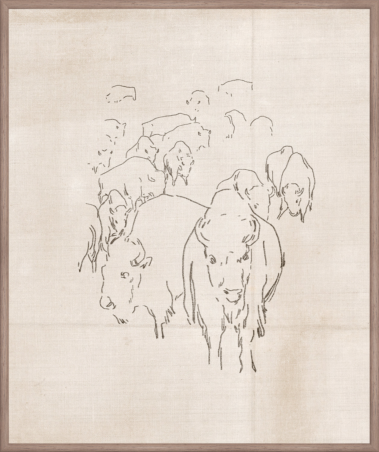Rustic Bison I wall art