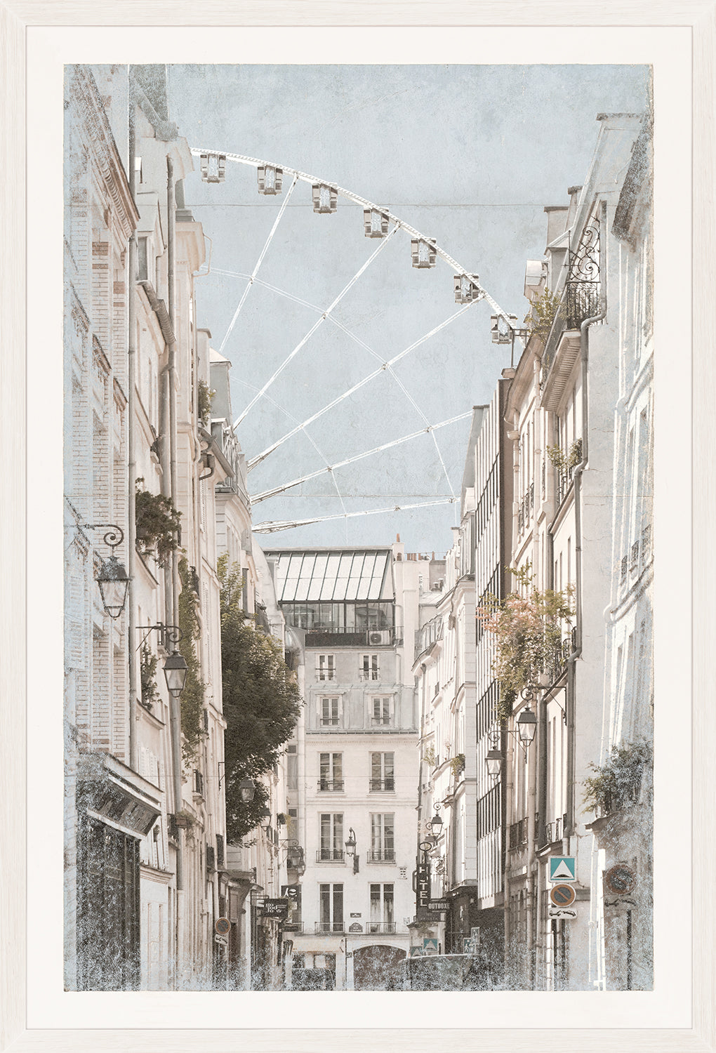Paris Street View Ii framed art print