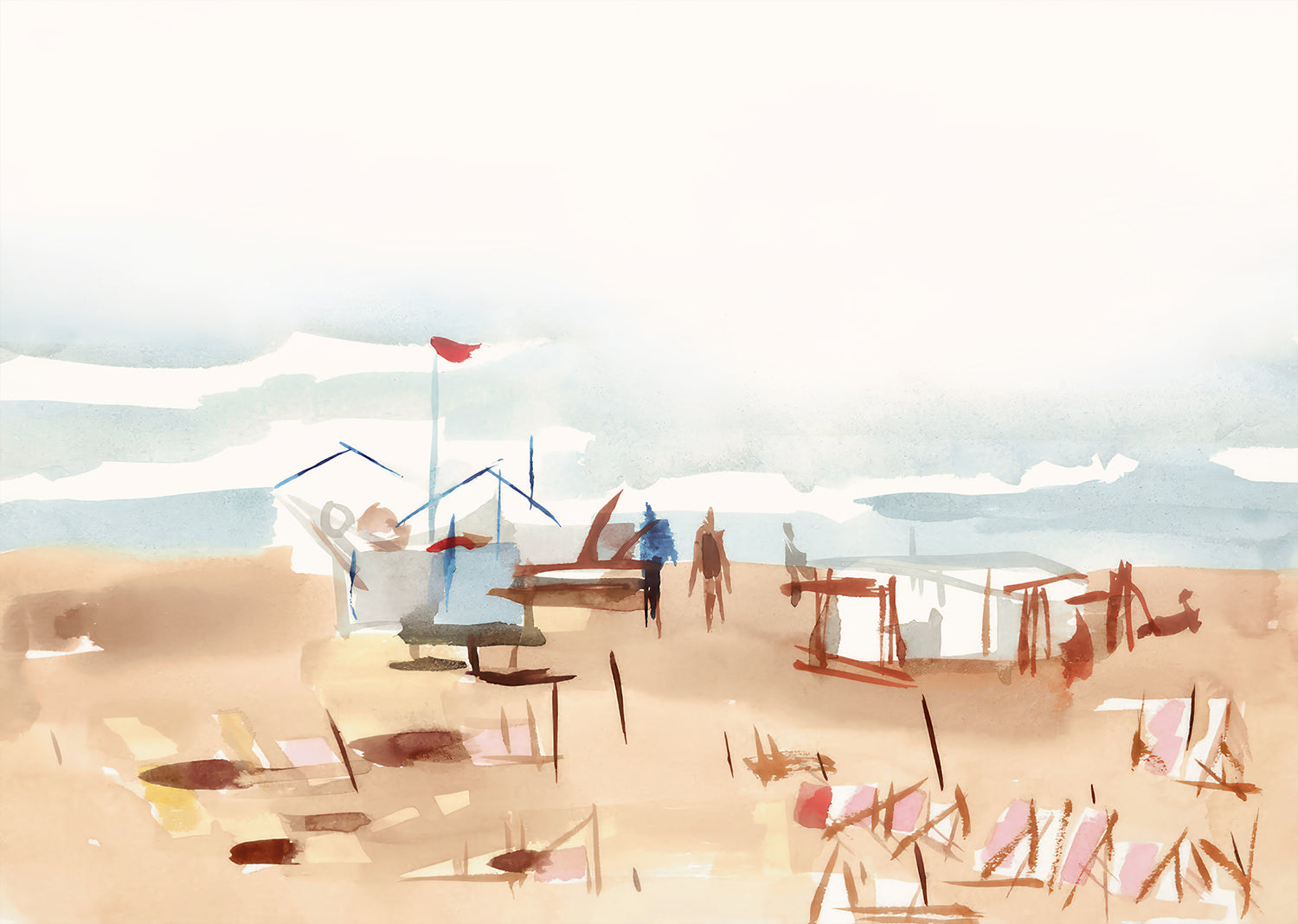 Beach Vacation III wall art