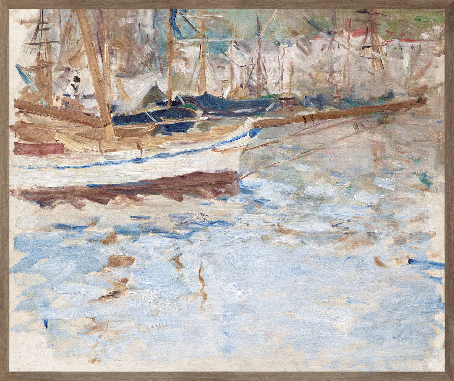 Port of Nice, Canvas On Board — Celadon Art at Laurie Yapp Home.