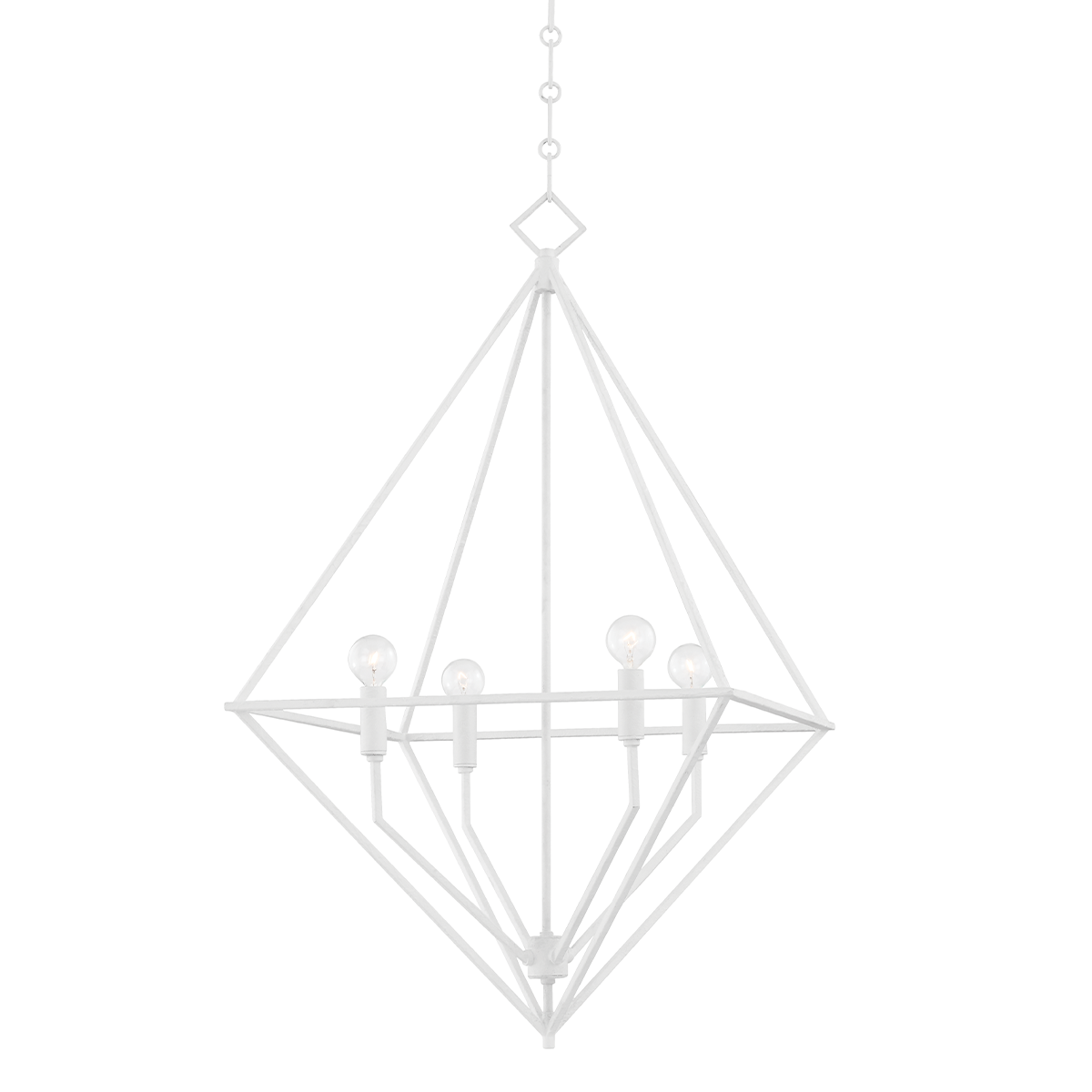 Haines Lantern 24" shown from a second angle to highlight the frame and glass panel detail.