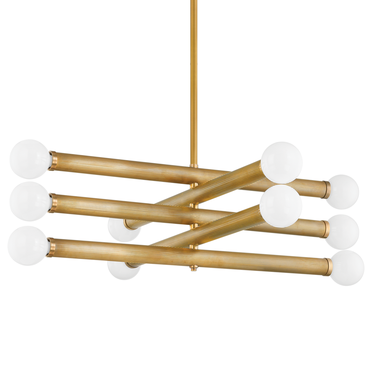 Pienza Chandelier — a Corbett chandelier for dining rooms, entries, and living rooms at Laurie Yapp Home.