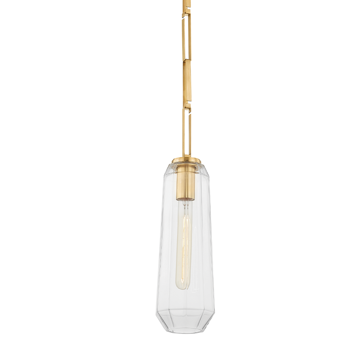 Copenhagen Pendant shown from a second angle to highlight the shade shape and metal detail.