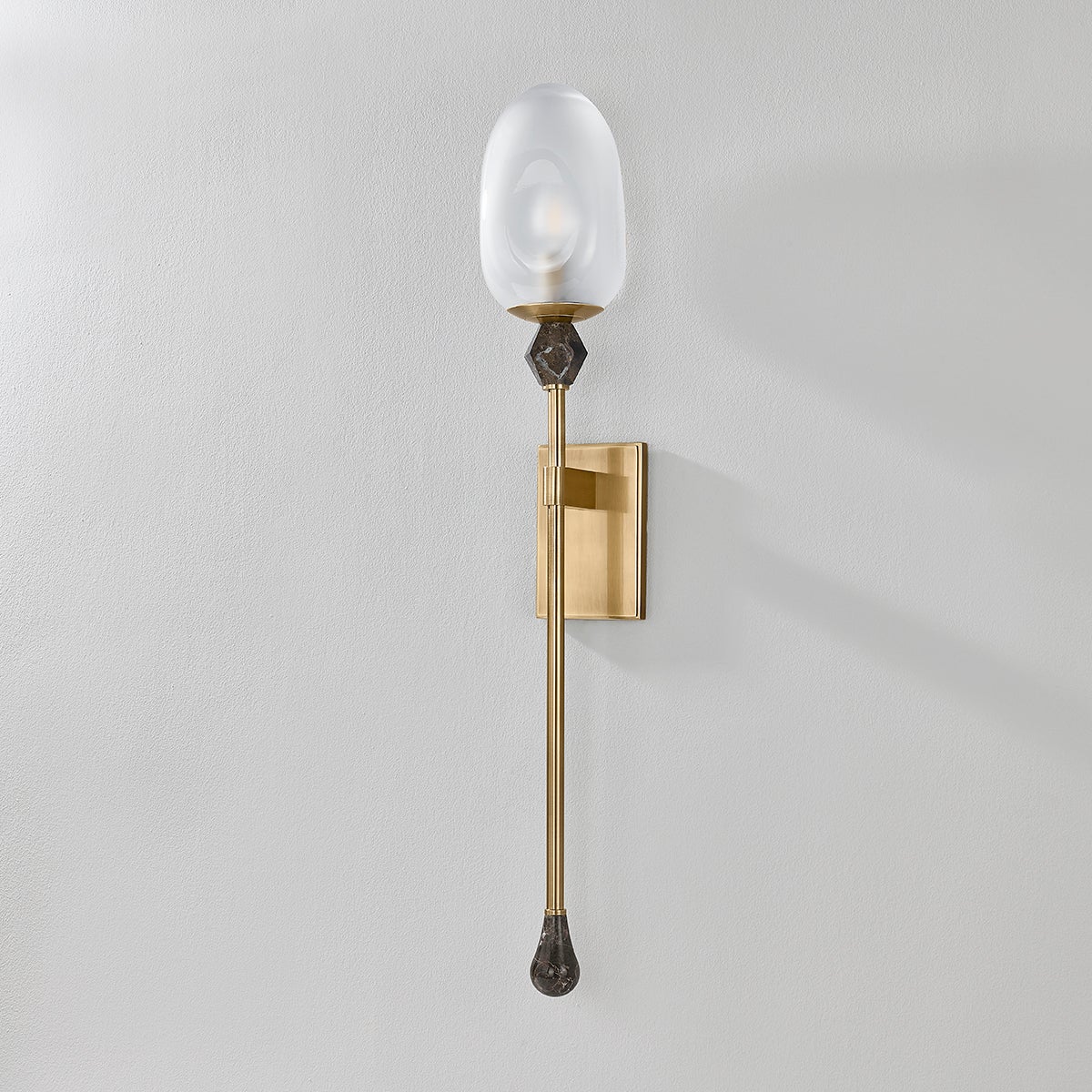 Daith Wall Sconce shown from a second angle to highlight the arm curve and shade silhouette.
