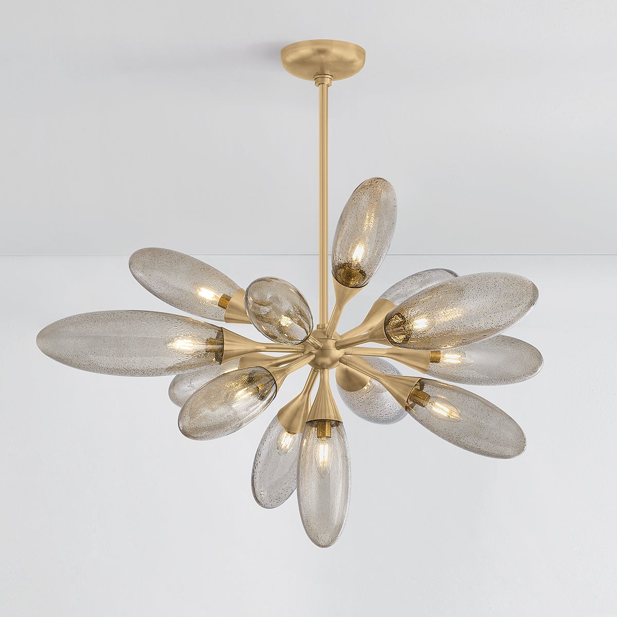 Close-up of the Cordoba Chandelier 39.5" showing the frame, arms, and shade detail.