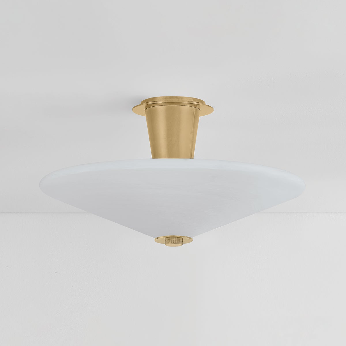 Cologne Flush Mount 19.25" shown from a second angle to highlight the shade profile and mounting canopy.