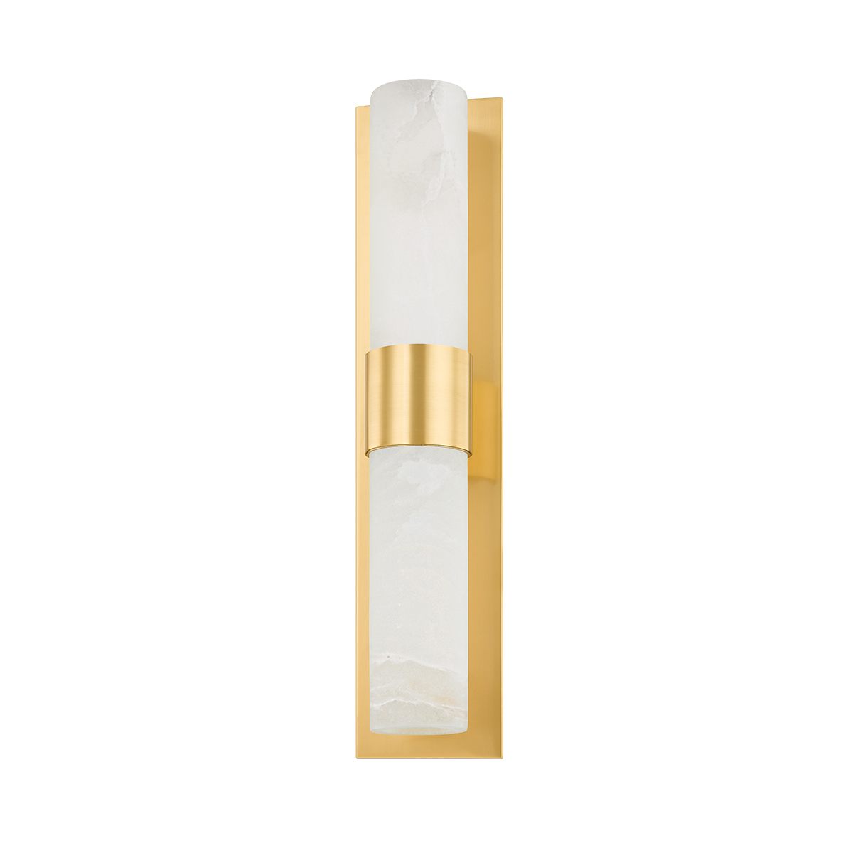 Stowe Wall Sconce in aged brass — a Hudson Valley wall sconce for bathrooms, hallways, and living rooms at Laurie Yapp Home.