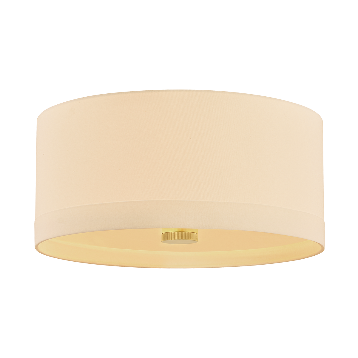 Ashland Flush Mount 22" in aged brass — a Hudson Valley flush mount for hallways, bedrooms, and entryways at Laurie Yapp Home.