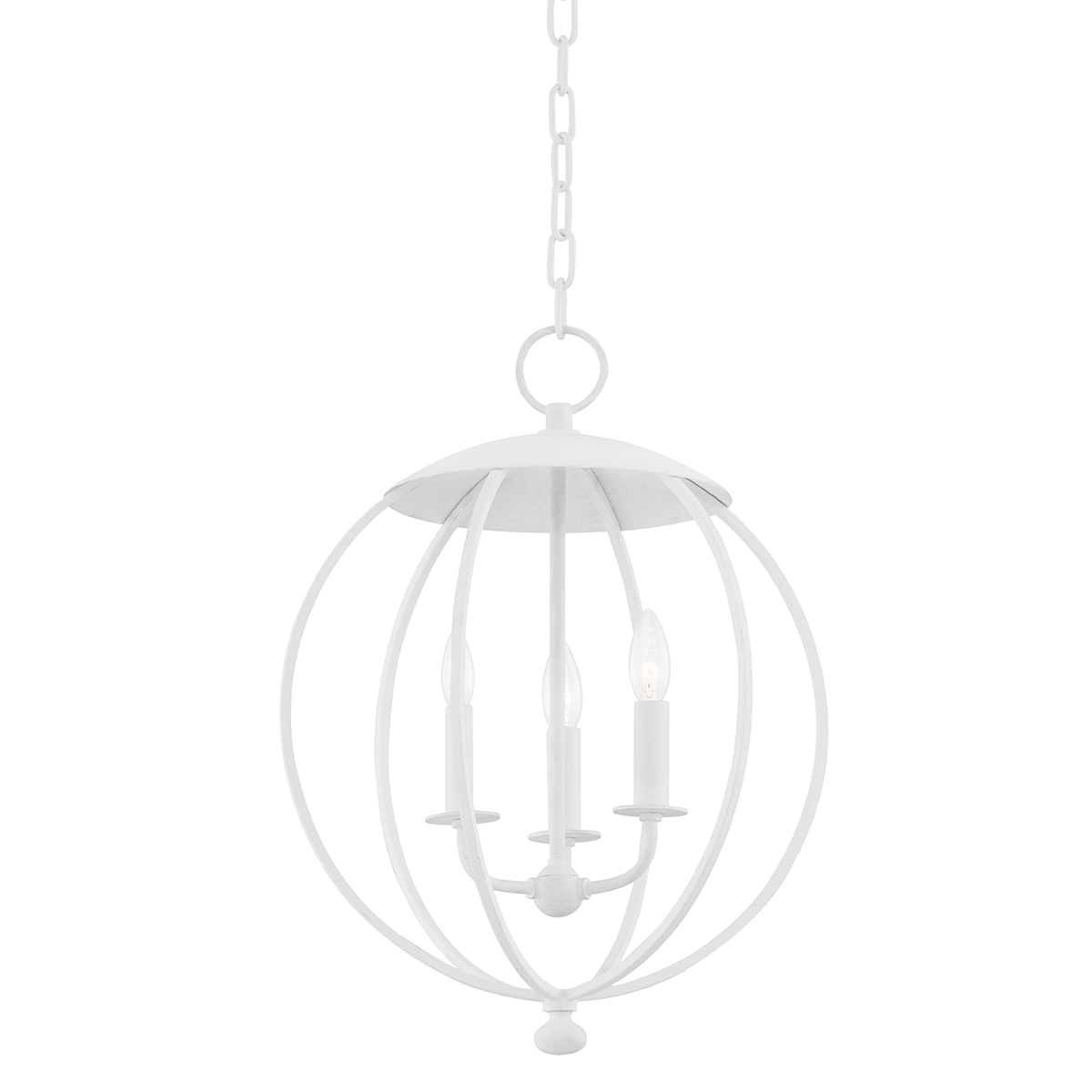 Close-up of the Wesley Lantern 16.5" showing the frame and glass panel detail.