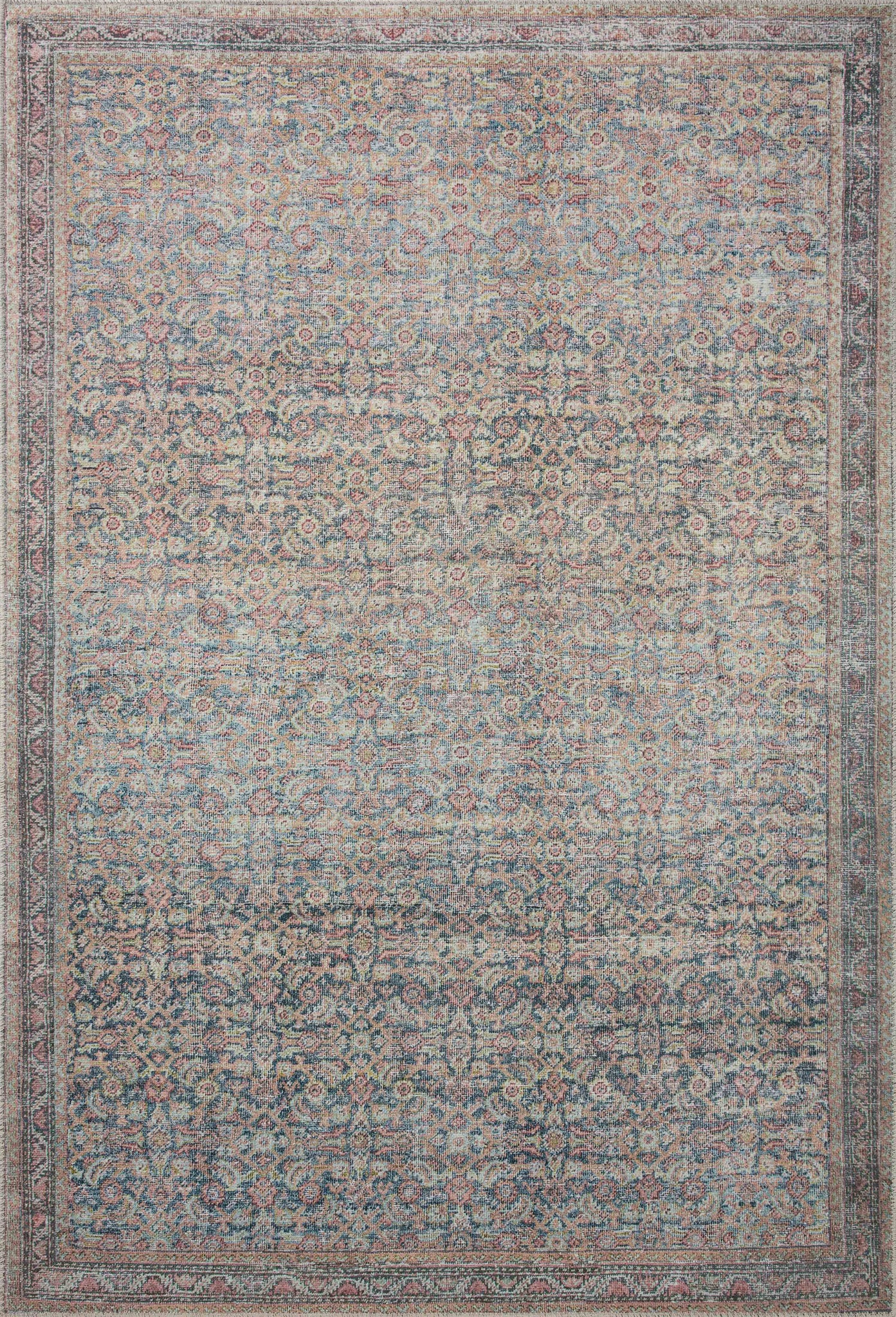 Adrian Denim / Multi — a Loloi rug at Laurie Yapp Home.
