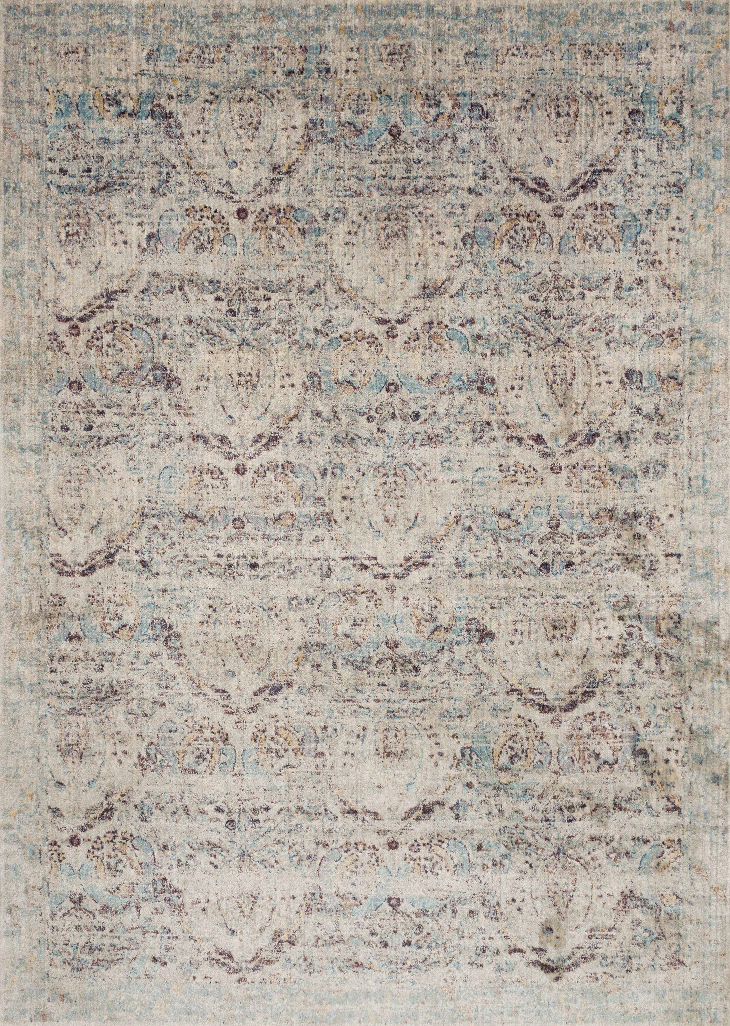 Anastasia Silver / Plum — a Loloi rug at Laurie Yapp Home.