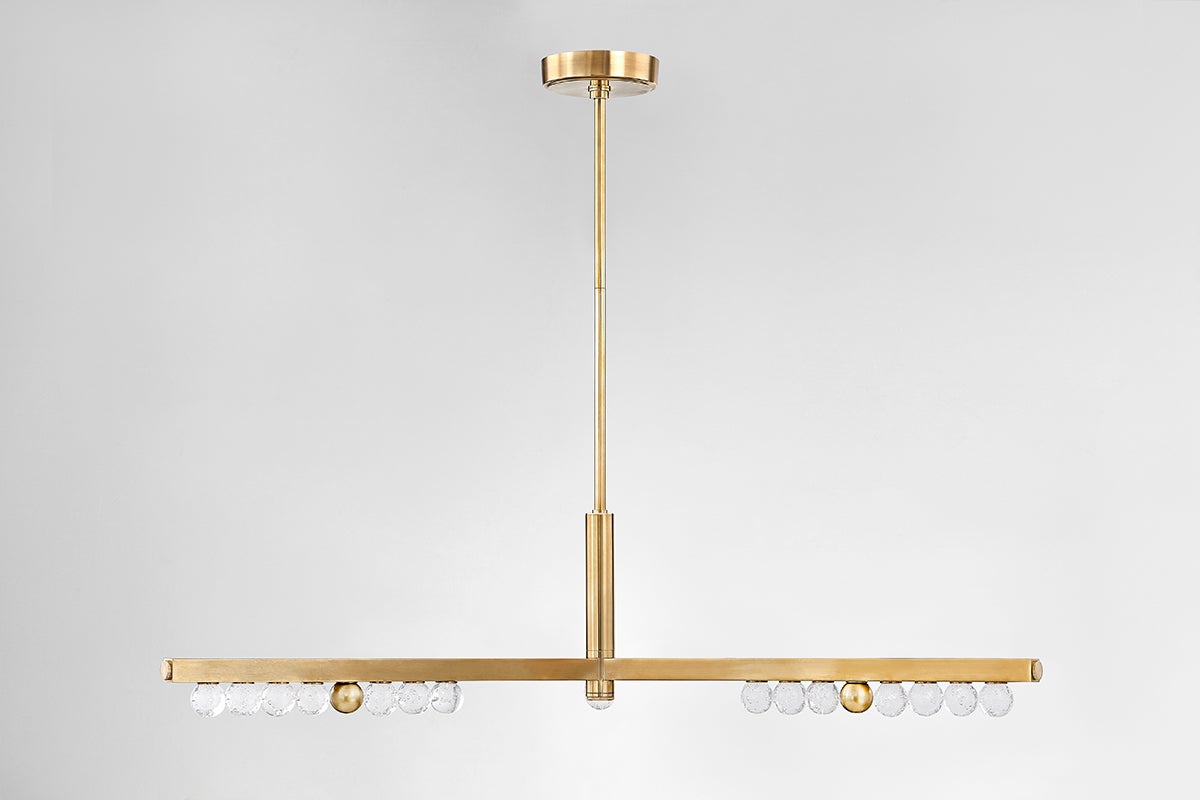 Annecy Linear shown from a second angle to highlight the extended frame and shade array.