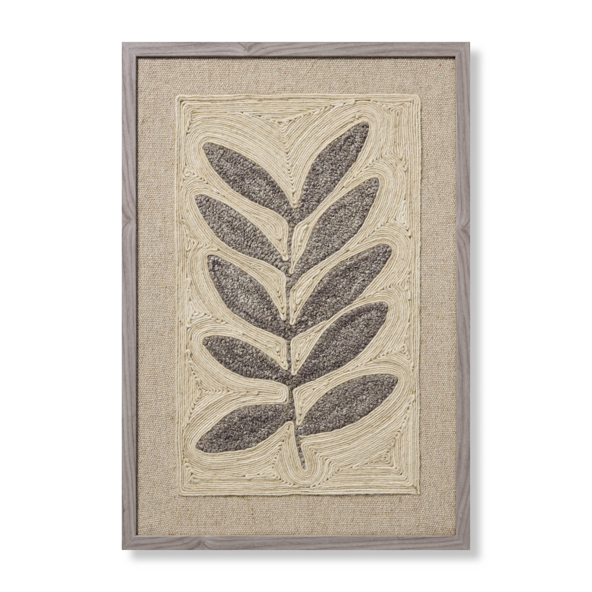 Frond & Fog Grey Rug Art — a Loloi artwork at Laurie Yapp Home.