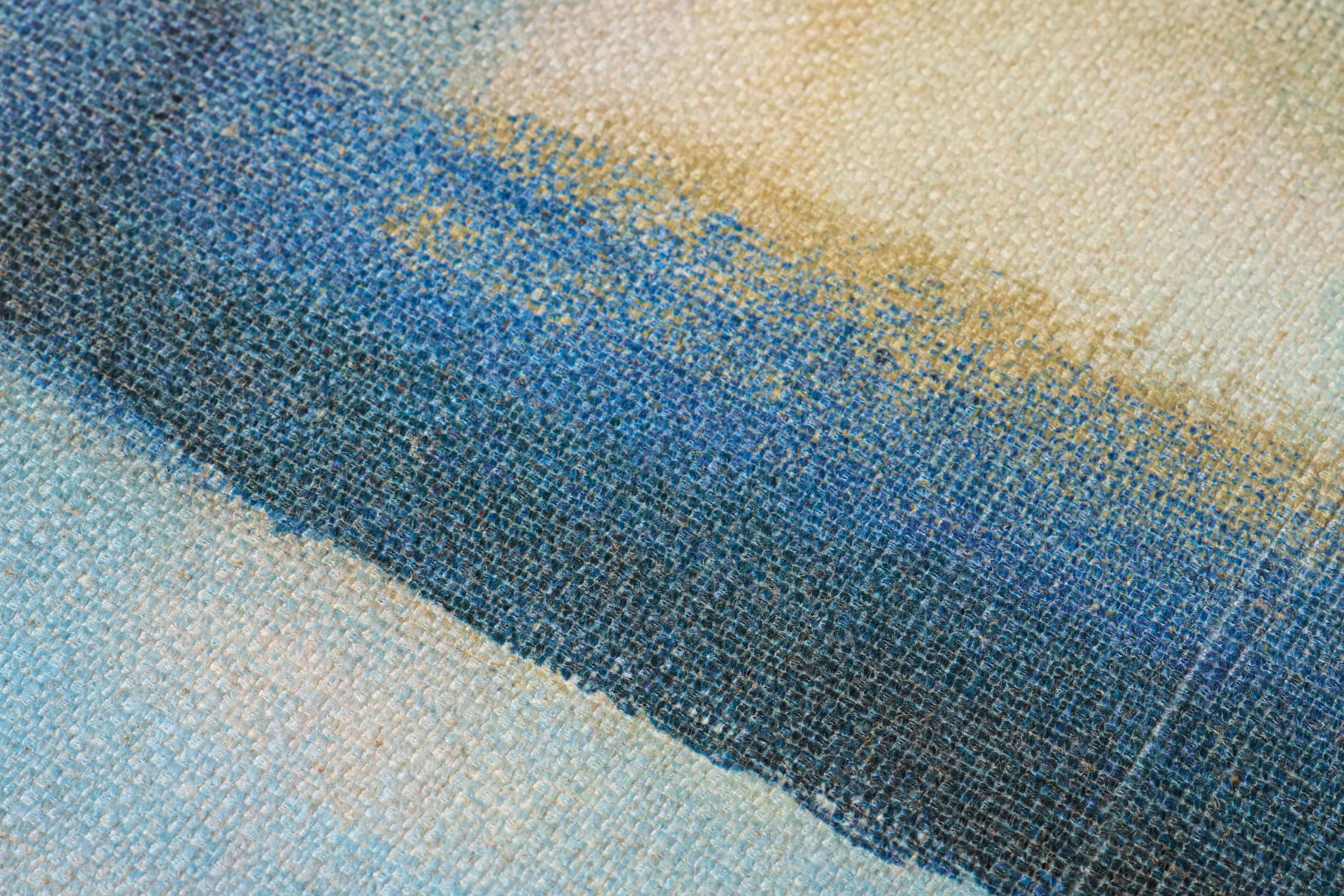 Harbor Dreams Blue Rug Art shown from a different angle to reveal its pattern.