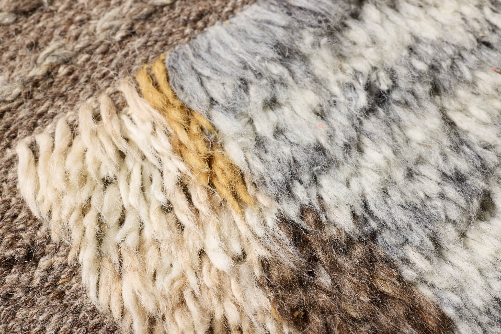 Tangier Natural Rug Art shown from a different angle to reveal its pattern.
