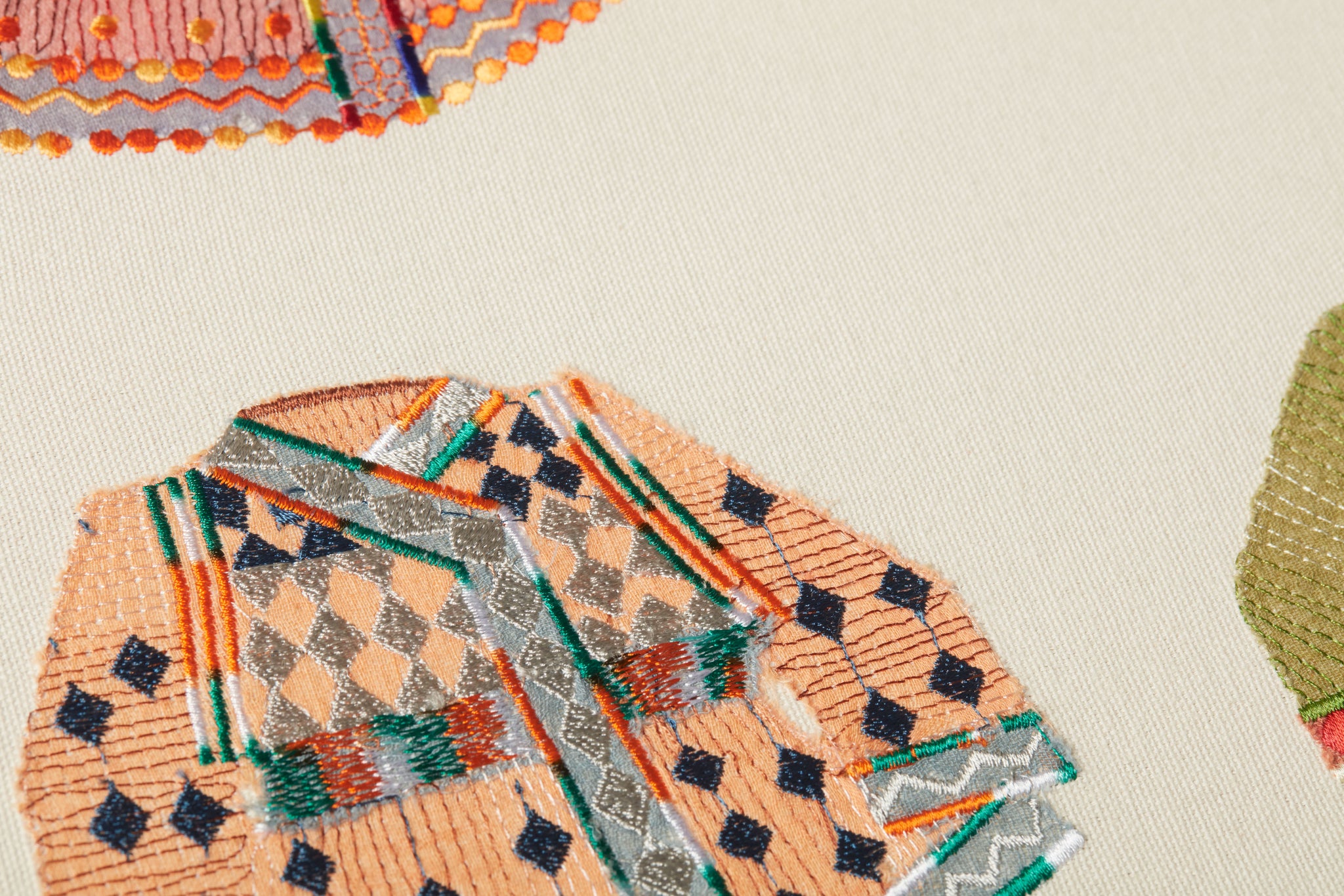 Side view of the Frock Coat Natural / Multi artwork.