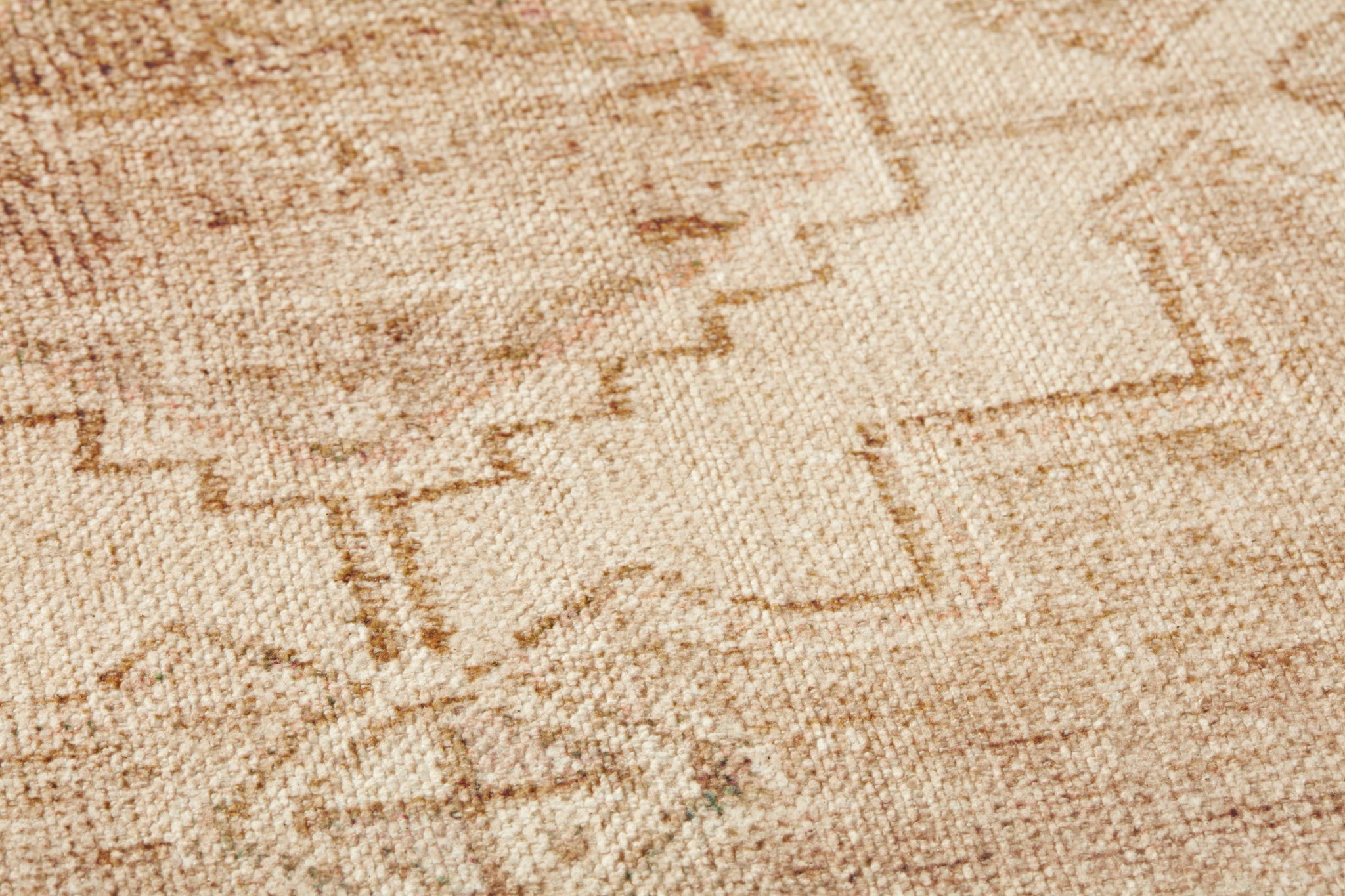 Florence Ivory / Beige Rug Art shown from a different angle to reveal its pattern.