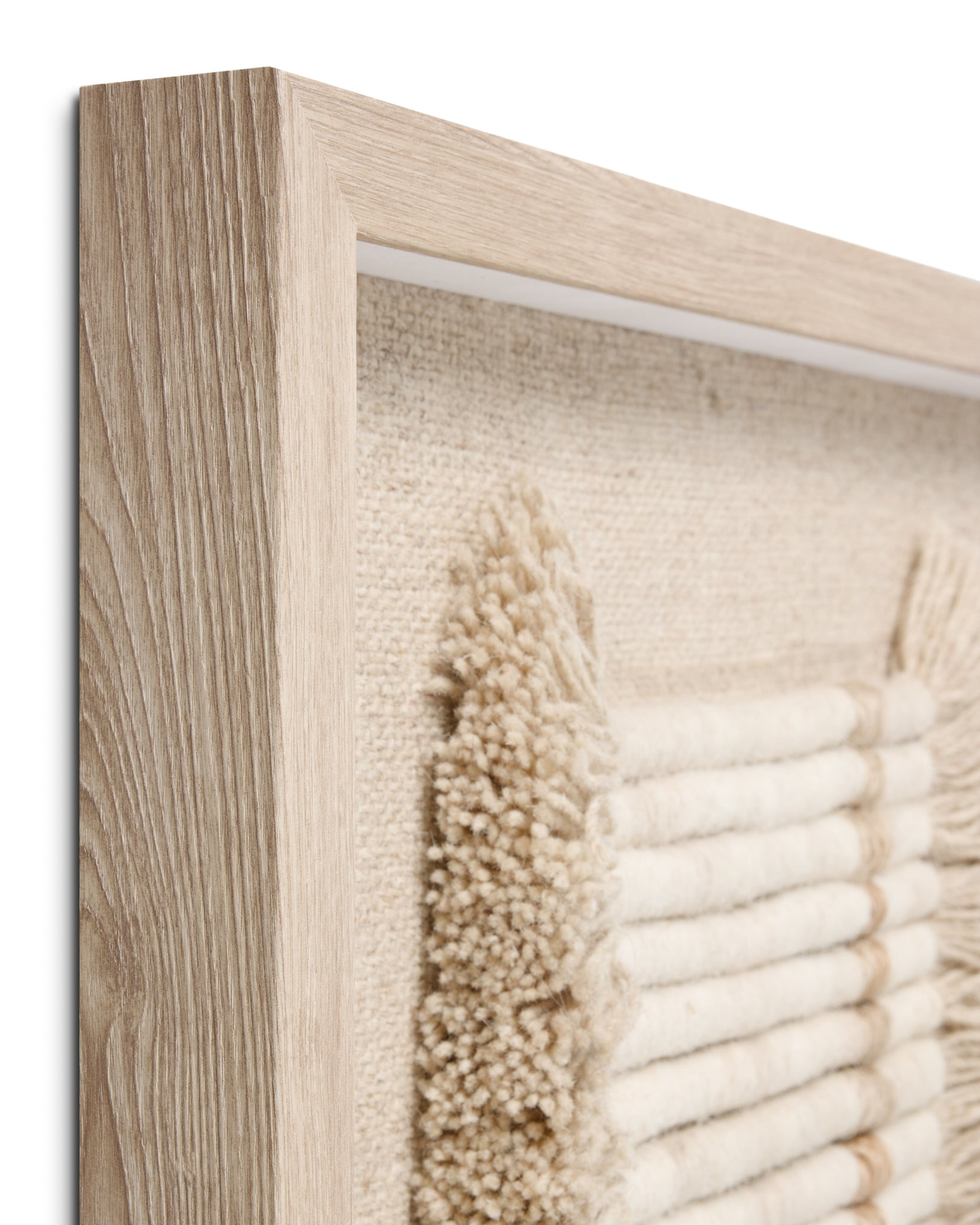 All Coiled Up Ivory / Natural Rug Art shown from another angle.