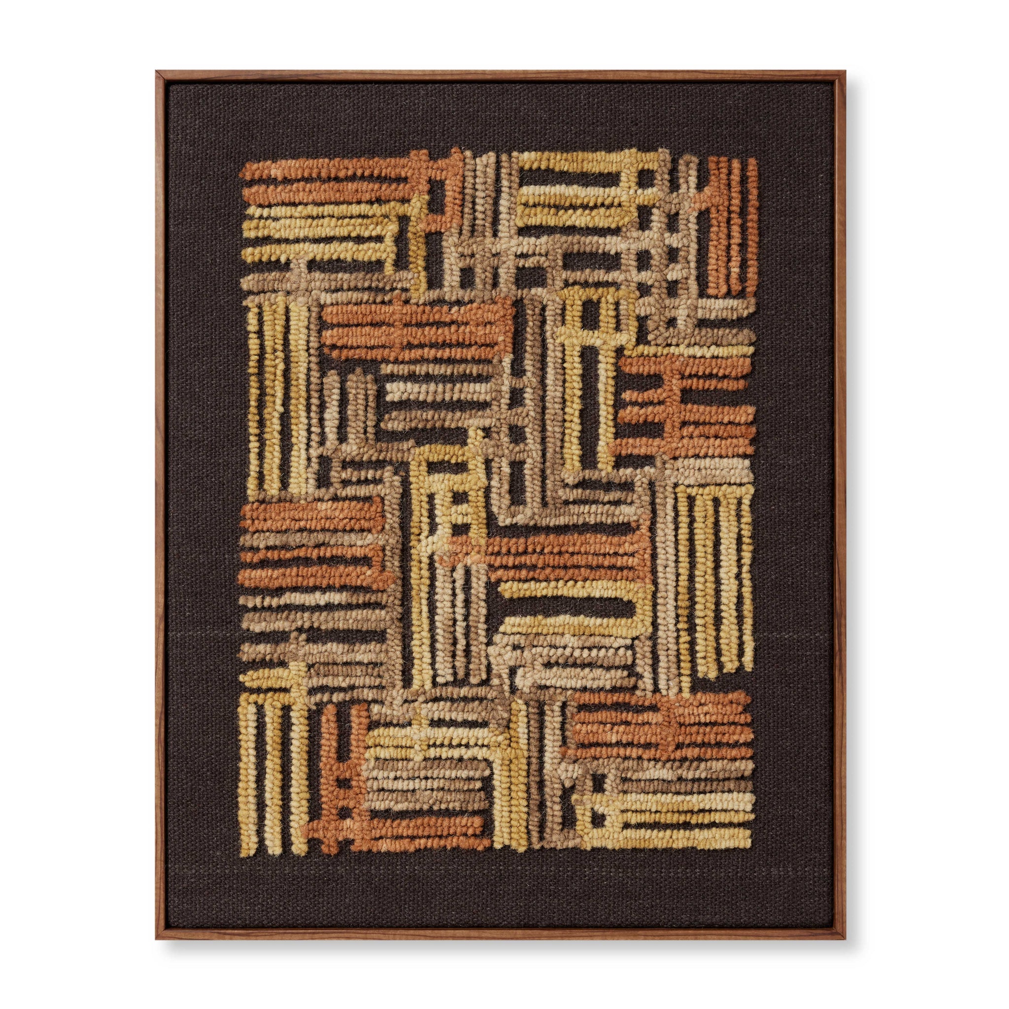 Perpindicular Gold / Orange Rug Art — a Loloi artwork at Laurie Yapp Home.