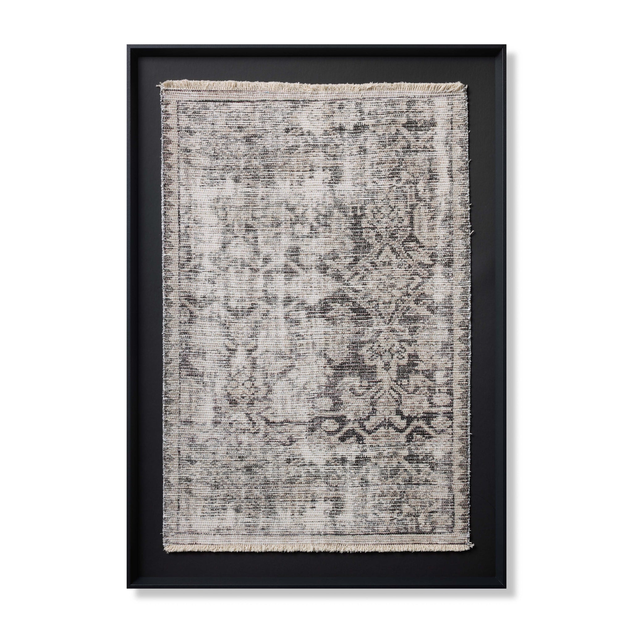Scidrus Black / Grey Rug Art — a Loloi artwork at Laurie Yapp Home.